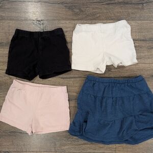 Children's Place Size 5-6 Cartwheel Bike Shorts Skirt Bundle Girls Small 4 Pairs